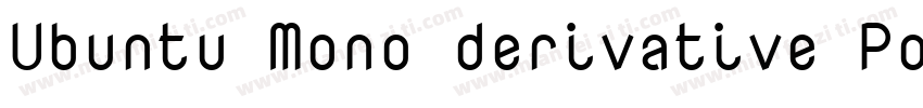 Ubuntu Mono derivative Powerline字体转换